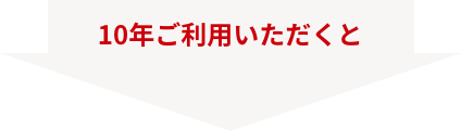 10年ご利用いただくと